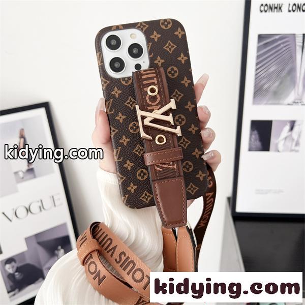 ルイヴィトン コピー スマホケース ストラップ付き 高見えデザイン LOUIS VUITTON 落下防止 カード収納-2
