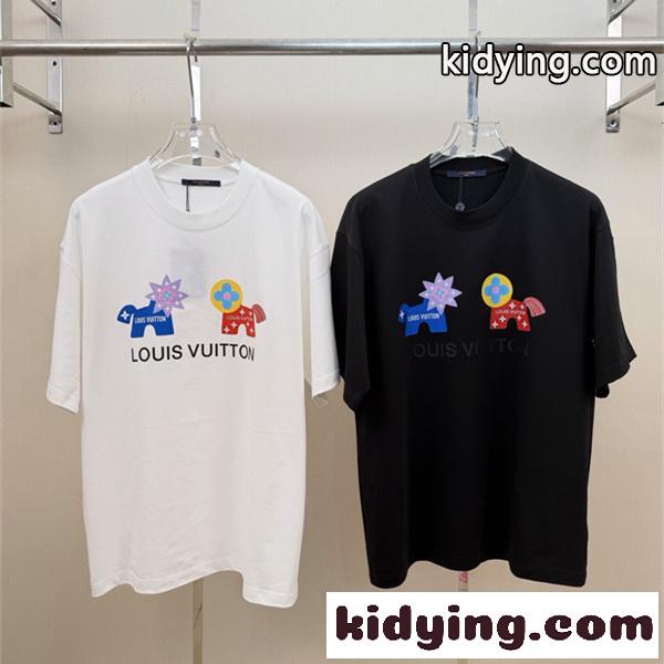 アートプリント キャラクターグラフィック 人気 売れ筋 LOUIS VUITTON ルイヴィトン コピー 半袖Tシャツ-0