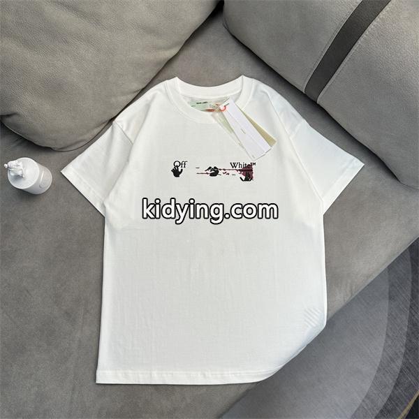 品質保証正規保証シンプルスマートメンズ半袖Tシャツ十分戦力ブラックホワイトOff-Whiteオフホワイトtシャツ 激安-0