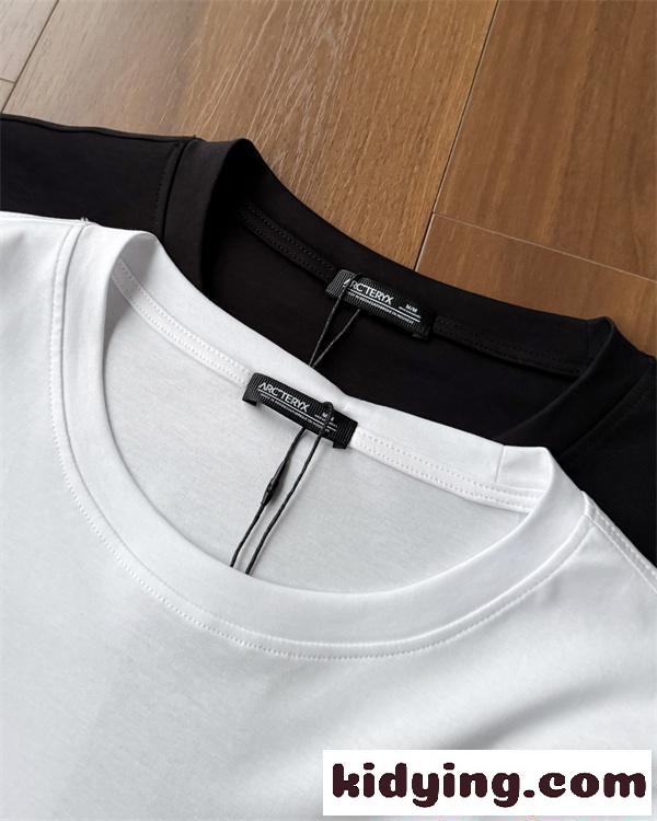 ホワイト ブラックアークテリクス コピー ARCTERYX ミニマル 半袖Tシャツ シンプル 上品 軽量 快適-7