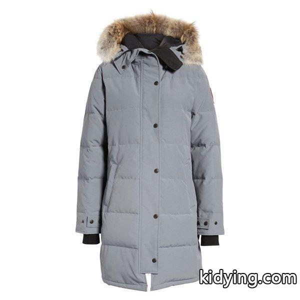 カナダグース レディース ダウンジャケット アウター Shelburne Genuine Coyote Fur Trim Down Parka Mid Grey :dp3-795903-90019:フェルマート エフ fermart ef - 通販ショッピング-0