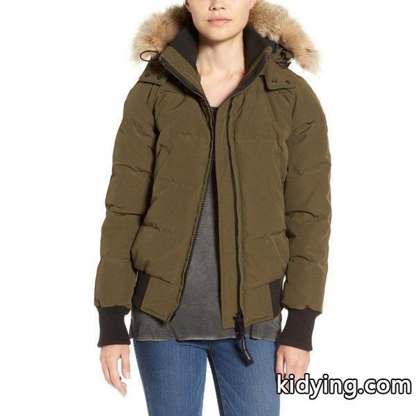 カナダグース レディース ブルゾン アウター Savona Bomber Jacket with Genuine Coyote Fur Trim Military Green :dp3-5198602-114173:フェルマート エフ fermart ef - 通販ショッピング-0
