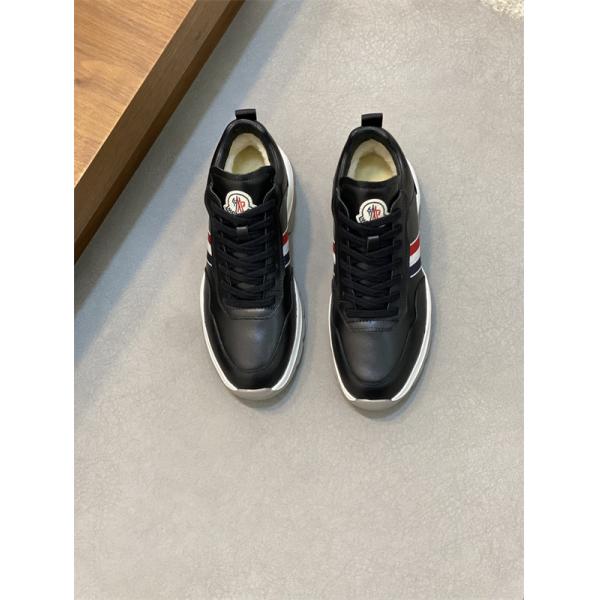MONCLER 激安 Promyx Space ハイカットスニーカー メンズ レディース 羊毛ライニング 厚底 レザースニーカー 撞色デザイン-5
