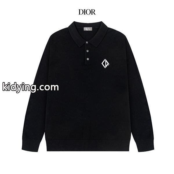 即完売級!長袖 DIOR ディオール コピー ポロニット メンズ 上品 秋冬コーデ-0