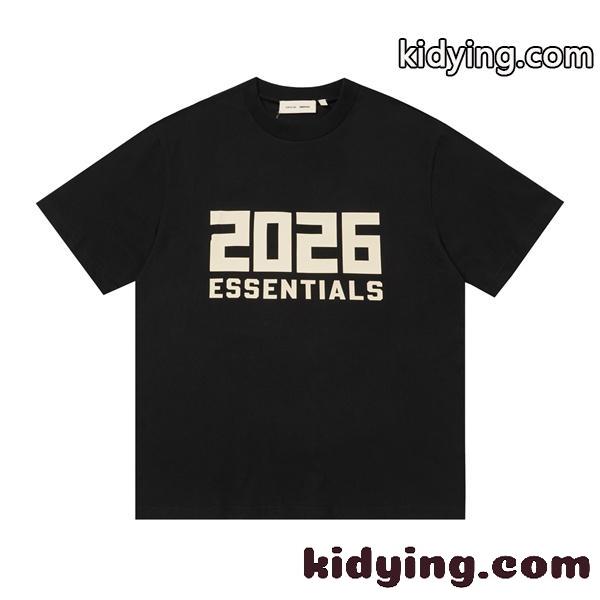 ビッグプリント レタリングデザイン 旬スタイル ESSENTIALS エッセンシャルズ コピー 半袖Tシャツ カジュアル定番-1