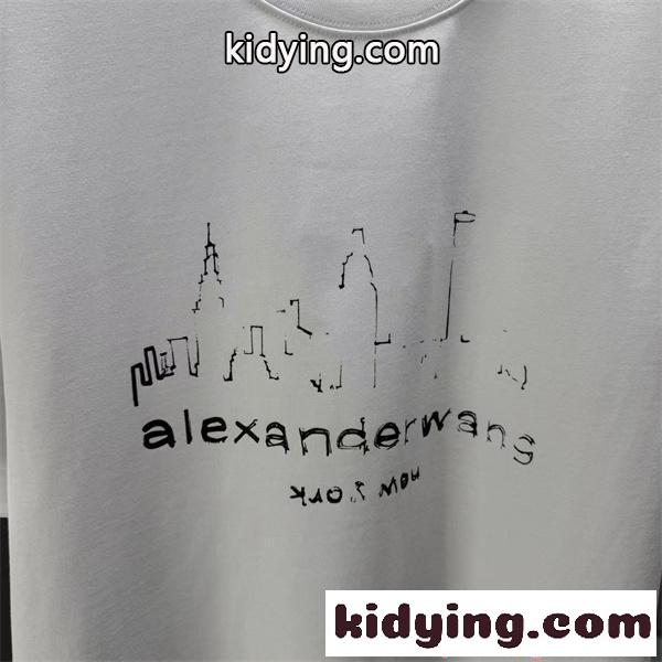 プリント Tシャツ アートデザイン モード系 個性派 Alexander wang ストリート アレキサンダーワン コピー-5