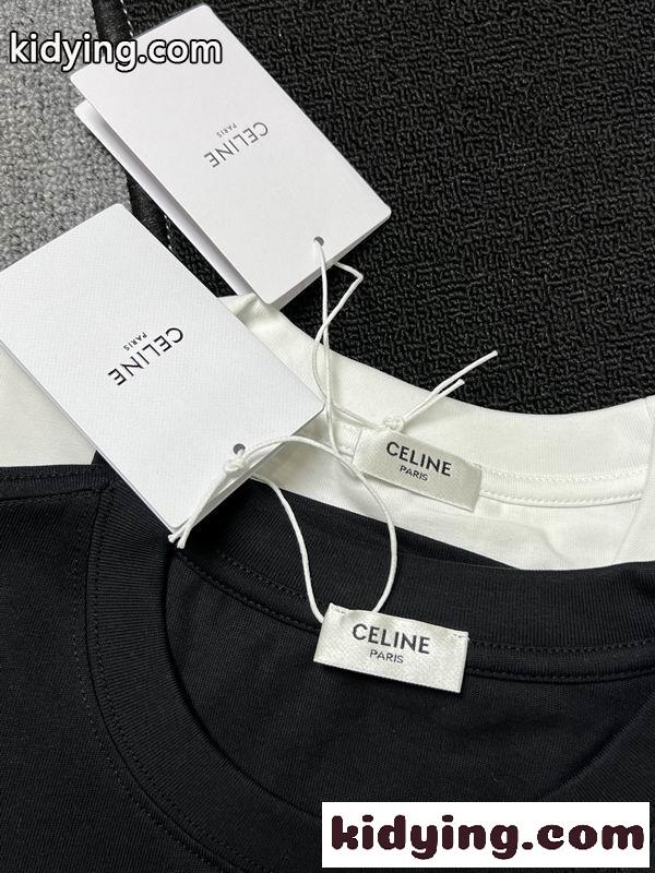 快適 半袖CELINE セリーヌ tシャツスーパーコピー2026トレンドシンプルデザイン個性的-5