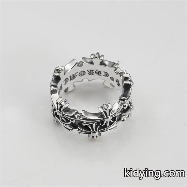 当店イチオシ 入手困難 静謐 CHROME HEARTS クロムハーツ コピー シルバー リング モード-2