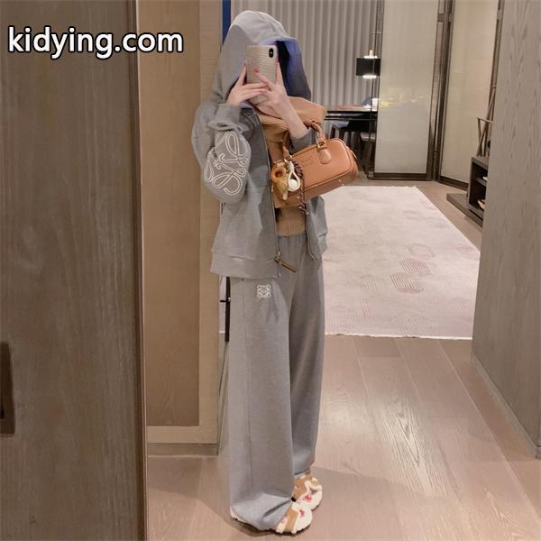 冬支度 グレー セットアップ 防寒対策 着心地良好 おすすめ LOEWE ロエベ コピー-0