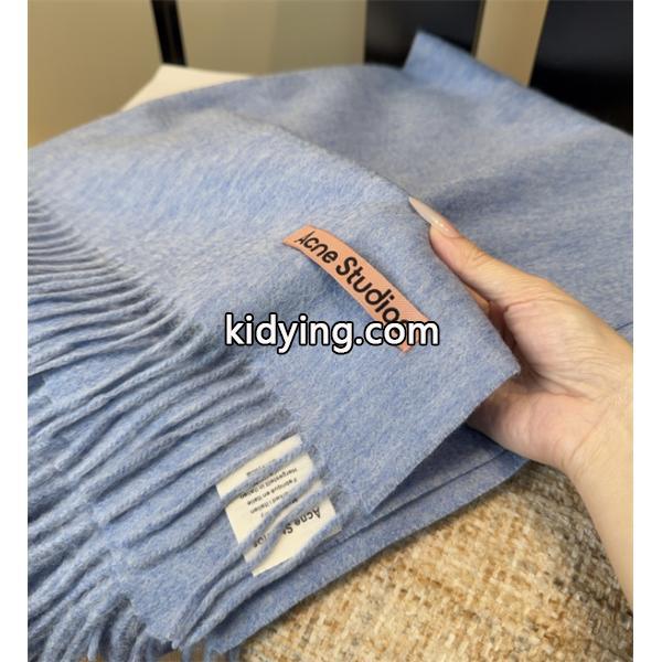 秋冬 話題沸騰 ブルー ロゴ マフラー 洗練 ACNE STUDIOS アクネ ストゥディオズ コピー-4