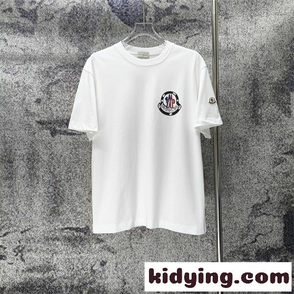 ロゴパッチ クリーンスタイル デイリー使い MONCLER モンクレール コピー 半袖Tシャツ センス漂う一着-3