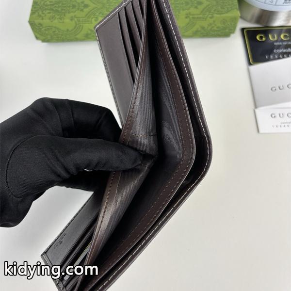 グッチ コピー 二つ折り財布 GGキャンバス ネイビー×レッドライン モダン 落ち着いた 上品 デザイン GUCCI-1