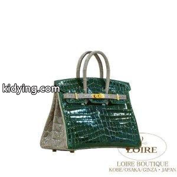 エルメス[HERMES]　バーキン 25cm[Birkin 25cm]　ニロティカス　ヴェールフォンセ×グリトゥールトゥレール　ゴールド金具 :1806404:ロワールブティック - 通販ショッピング-0
