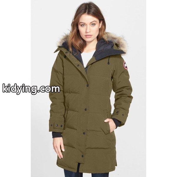カナダグース CANADA GOOSE レディース ダウンジャケット アウター Shelburne Genuine Coyote Fur Trim Down Parka Military Green :dp3-795903-123202:フェルマート エフ fermart ef - 通販ショッピング-0