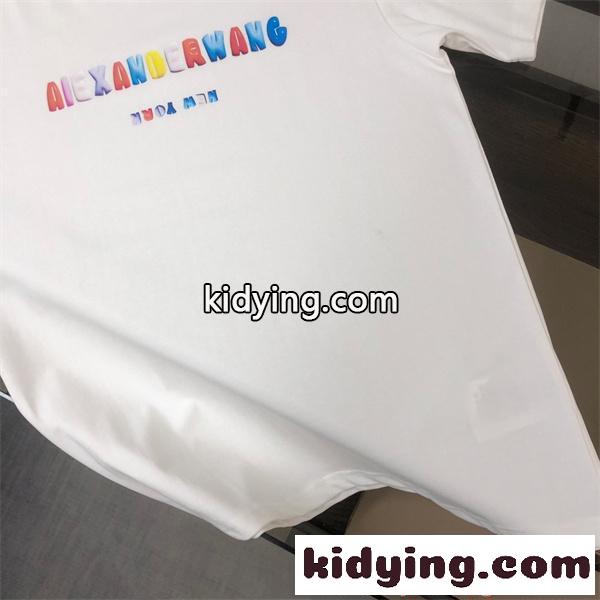 アレキサンダーワン コピー 半袖Tシャツ カラーロゴデザイン シンプル清潔感 夏カジュアル Alexander wang-6