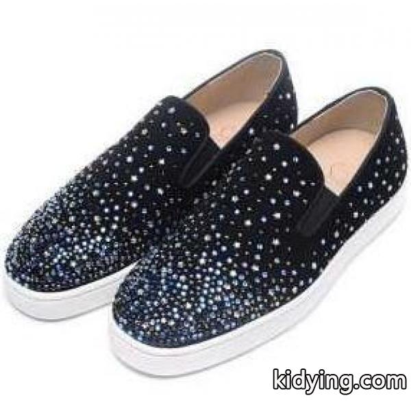 汎用性が高いCHRISTIAN LOUBOUTINクリスチャンルブタン新作コピー メンズ スニーカー 靴激安 シューズ カジュアル ブルー ブラック-1