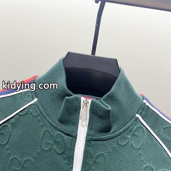 2025秋冬 プレミアム質感 ブラック GGジャカード GUCCI グッチ コピー トラックジャケット-3