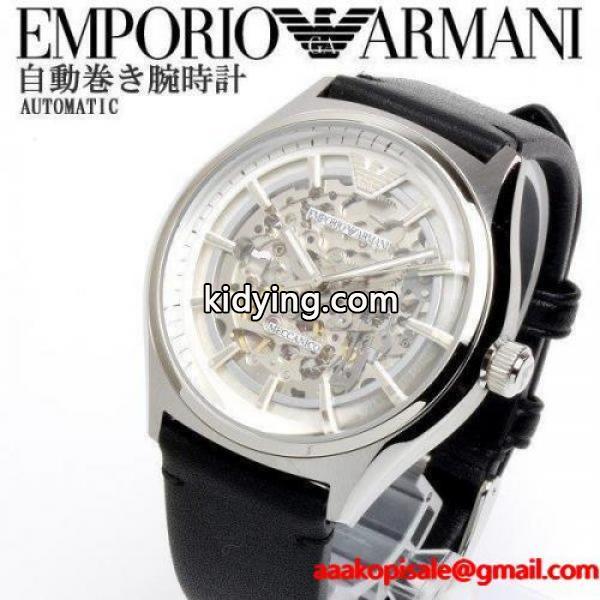 アルマーニ メカニコ 時計 メンズ 自動巻き AR60003 EMPORIO ARMANI エンポリオ アルマーニ 腕時計 スケルトン　革 :ar60003:HAPIAN - 通販ショッピング-0