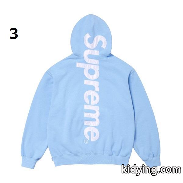 11色対応❤2026人気❤ Supreme  Satin Appliqué Hooded Sweatshirtシュプリームパーカーコピー-2