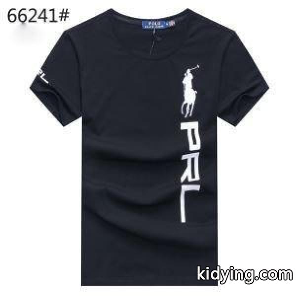 2018春夏期間限定Polo Ralph Laurenポロ ラルフローレン激安刺繍ワッペン付きビジネス用メンズクルーネック半袖Ｔシャツ-0