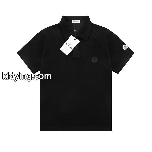 モンクレール Moncler ポロシャツスーパーコピー ロゴワッペン S カーキ ブルー系 メンズ 通販-0