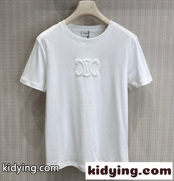 CELINEセリーフtシャツコピー2026春夏流行りレディースファッション上品-0