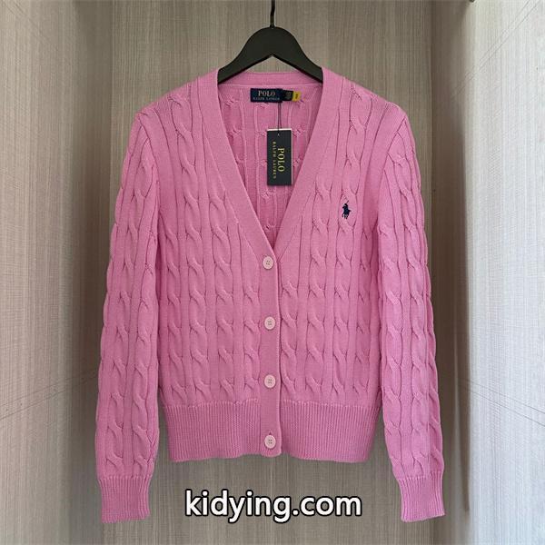 ネイビー × ライトブルー 9 色  V 领 カーディガン ポロラルフローレン POLO RALPH LAUREN 偽物 秋冬フェミニン超多色-7