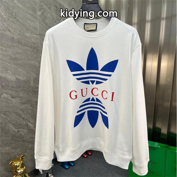アディダスコラボ風 ホワイト グッチ GUCCI コピーパーカー ユニセックス トレンディ 2025秋冬-0