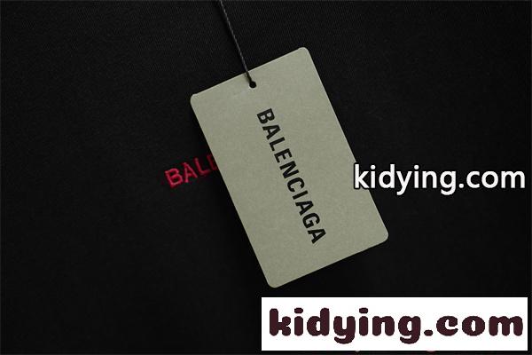 BALENCIAGA 半袖Tシャツ 刺繍 ワンポイント バレンシアガ 偽物 洗練 ベーシック 上品 快適-2
