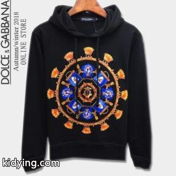 2色可選 秋冬コーデにこなれたアクセントをプラス! ドルチェ&ガッバーナ Dolce&Gabbana パーカー 上下セット_ドルチェ&ガッバーナ DOLCE & GABBANA_ブランド コピー 激安(日本最大級)-1