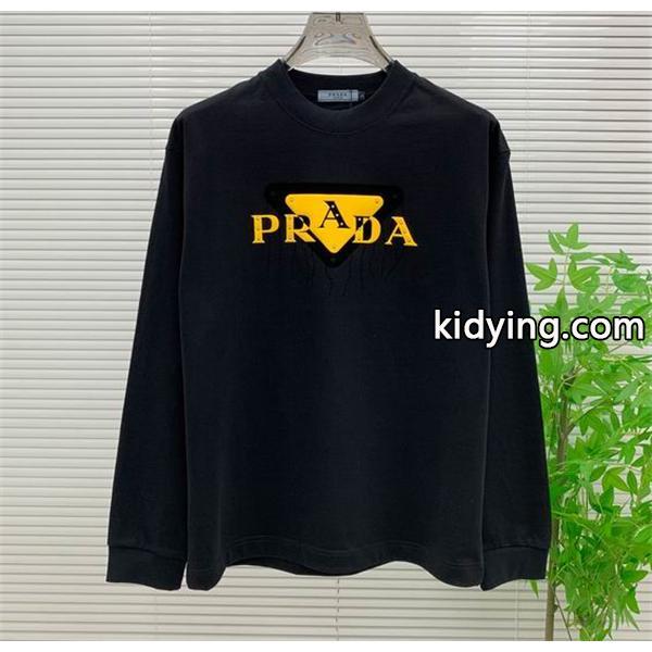 2025春夏 PRADA 綺麗に決まるフォルム! メンズファッションプラダ長袖Tシャツ__スーパーコピーブランド激安通販 専門店-0
