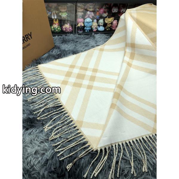 BURBERRY バーバリー コピー 上質 温か素材 ベージュ チェック ストール 冬コーデ向き-5