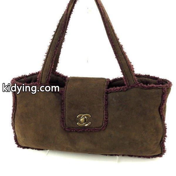 Chanel バッグ ハンドバッグ ココマーク ブラウン ボルドー レディース 中古 Bag :Y1442:ブランドデポTOKYO - 通販ショッピング-0