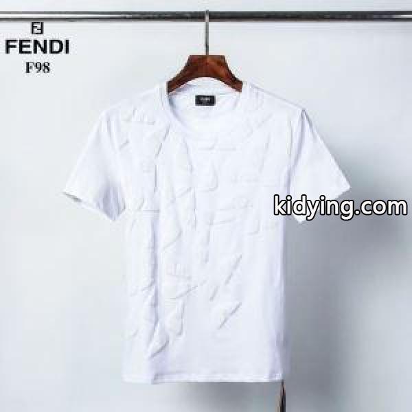 春夏を楽しむ着こなし術 半袖Tシャツ お洒落さんも憧れの存在 2色可選 フェンディ FENDI 20SS☆送料込_フェンディ FENDI_ブランド コピー 激安(日本最大級)-1