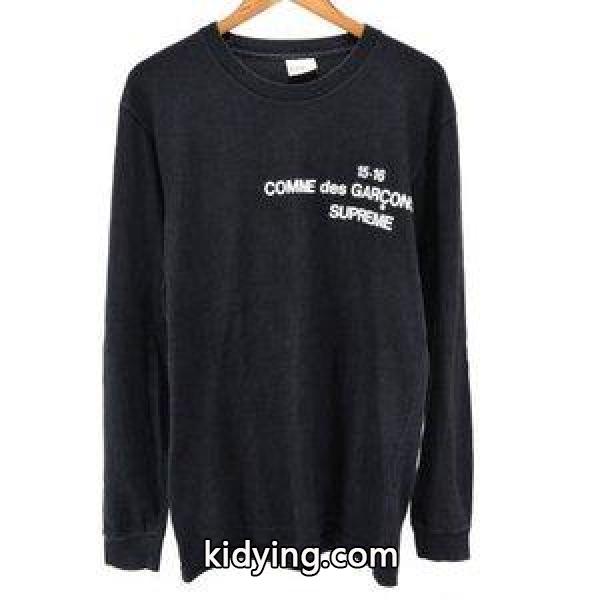 SUPREME(シュプリーム)×COMME des GARCONS 15AW L/S Tee コムデギャルソン ロンT プリントロングスリーブカットソー 長袖Tシャツ :9018G230020:BRING Yahoo!ショップ - 通販ショッピング-0