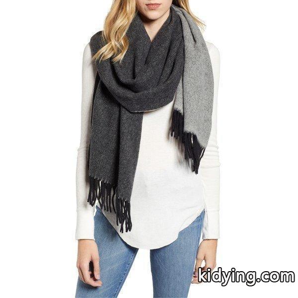カナダグース マフラー・ストール・スカーフ アクセサリー レディース Canada Goose Two Tone Woven Wool Scarf Black :36-2gjtlxxb6f-0236:asty-shop2 - 通販ショッピング-0