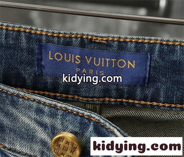 デニムパンツ メンズ ルイヴィトン コピー LOUIS VUITTON カジュアル ヴィンテージ風 おしゃれ 2026新作-10