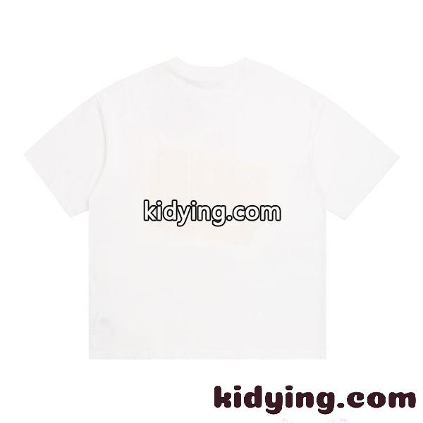 ペイント カップルTシャツ ホワイト 半袖 Acne プリント アクネストゥディオズ コピー 韓国風-3