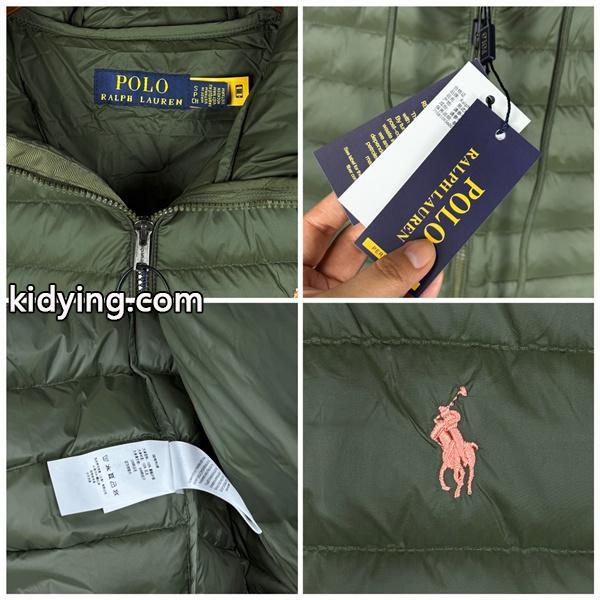 オリーブグリーン POLO RALPH LAUREN コピー 秋冬軽量保温 高機能 連帽 軽量 ダウンジャケット ポロラルフローレン-7