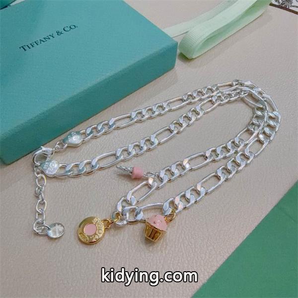 遊び心演出 レイヤード チェーン Tiffany&Co ティファニー コピー ネックレス 限定感-1
