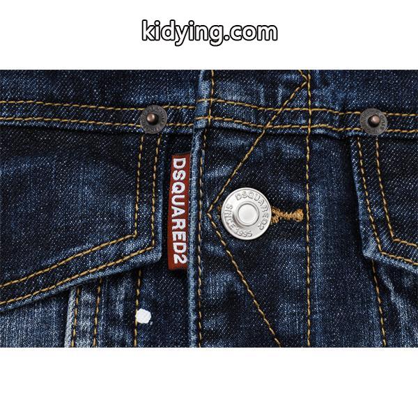 Dsquared2 激安 デニムジャケット メンズ Gジャン ヴィンテージ加工 スプラッシュペイント カジュアル アウター-4