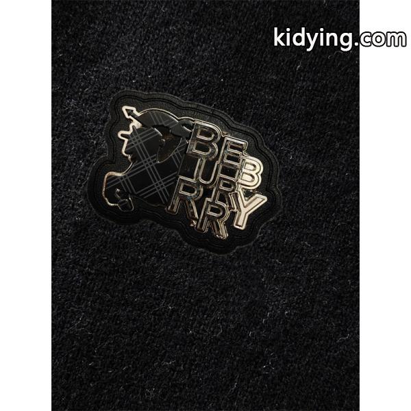 ブラック 注目度高め 立体ワッペン ニットトップス BURBERRY バーバリー コピー セーター-2