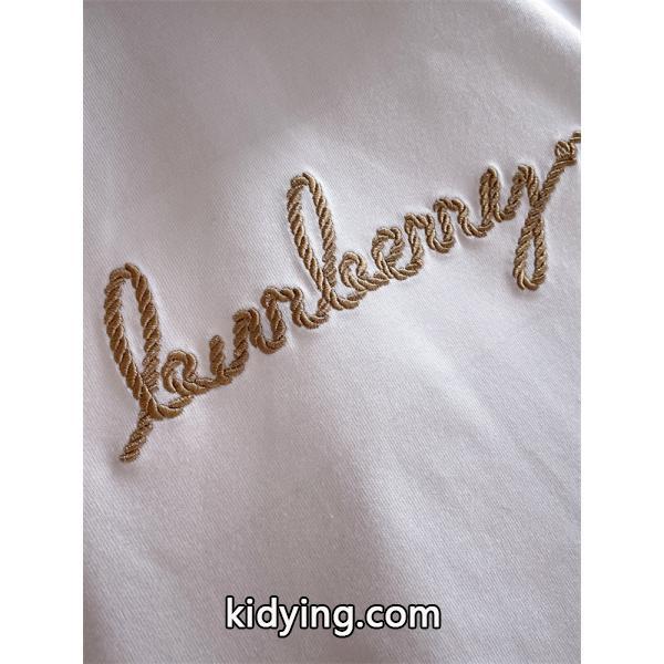 高級感漂う 2025秋冬 ブラック エレガント刺繍 長袖Tシャツ バーバリー コピー BURBERRY-5