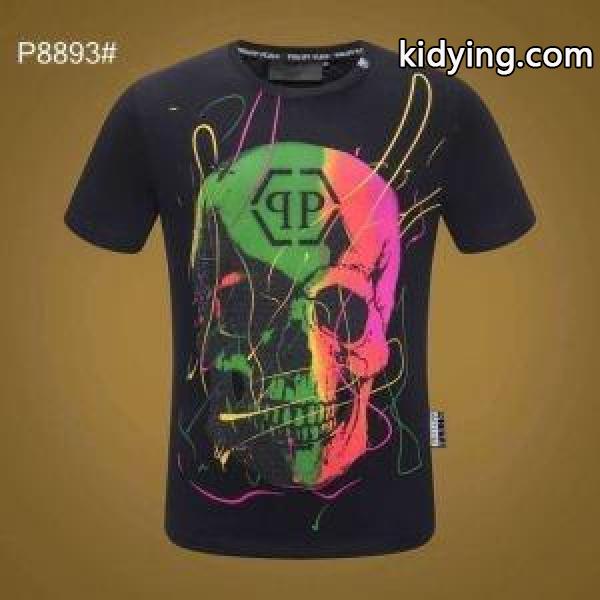 夏の買い必須！ Tシャツ/ティーシャツ フィリッププレイン素晴らしい春夏の新作 PHILIPP PLEIN 2色可選 スタイルアップ見えなシンプル_フィリッププレイン PHILIPP PLEIN_ブランド コピー 激安(日本最大級)-1