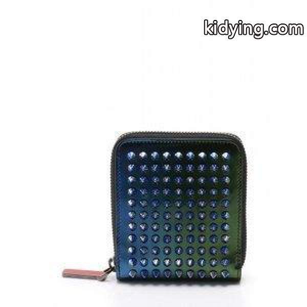 未使用品 クリスチャンルブタン Christian louboutin パネトーネ ラウンドファスナー 2つ折り財布 3155063M285 箱付 パテントレザー 青 緑 レディース 【中古】 :114-201511051410:ブランド古着販売のベクトル - 通販ショッピング-0