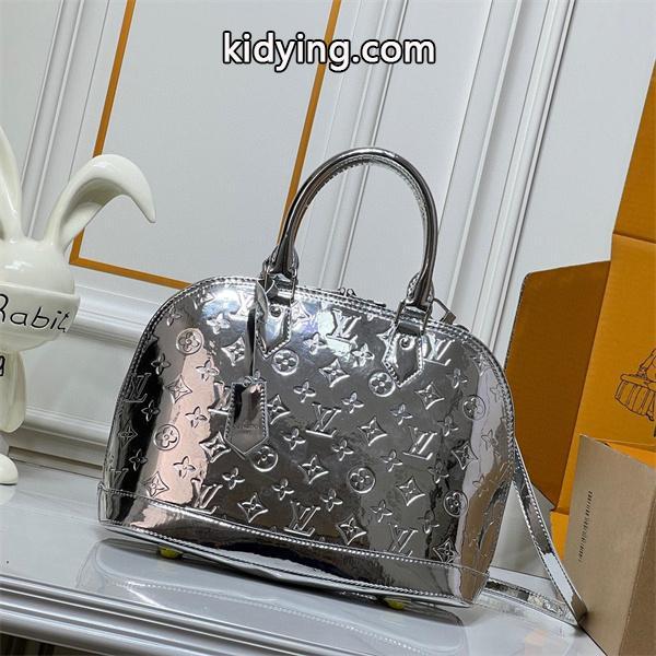 ルイヴィトン 偽物 アルマバッグ シルバー ミラーフィニッシュ モノグラム LOUIS VUITTON-0