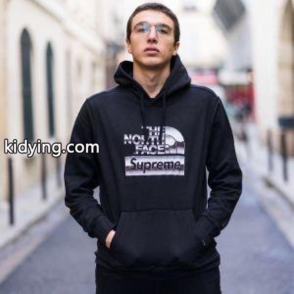 今も定番！SUPREMEシュプリーム×THE NORTH FACE 18SS Metallic Logo Hooded Sweatshirtフード付きパーカーコピーブラック、ホワイト-0