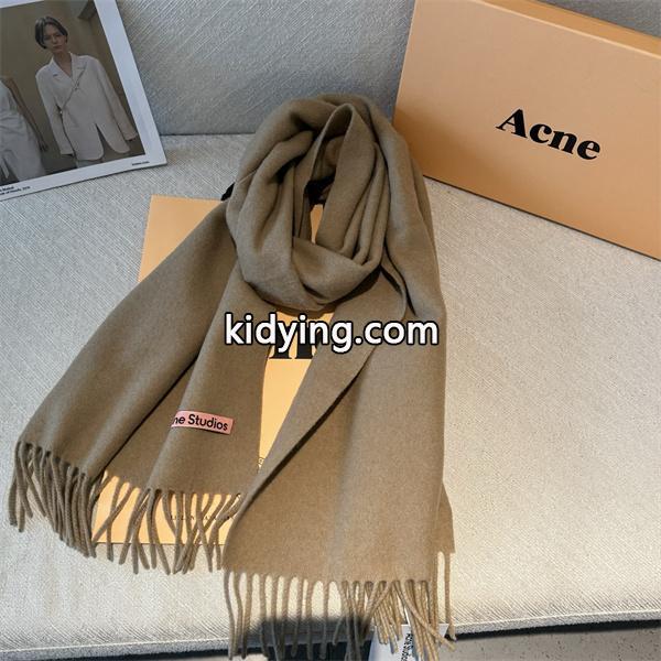 ACNE STUDIOS アクネ ストゥディオズ コピー  秋冬 快適 グレー系 ロゴ マフラー 柔らか-6