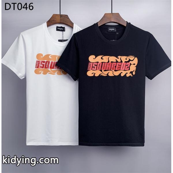 永遠の定番 ディースクエアード コピーDsquared2激安超激得大人気スポーツメンズクルーネック半袖tシャツブラック、ホワイト-0