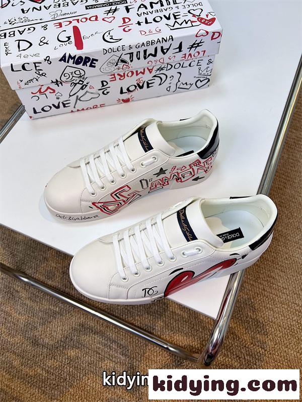 2026激安通販❤ ドルチェ&ガッバーナ スニーカースーパーコピーDOLCE&GABBANAスタイリッシュホワイトシューズ-1